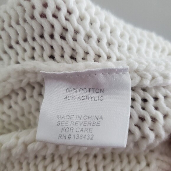 Modcloth Knit Sweater Ivory XS Crewneck Pullover Cozy Preppy Classic Casual - Picture 9 of 9